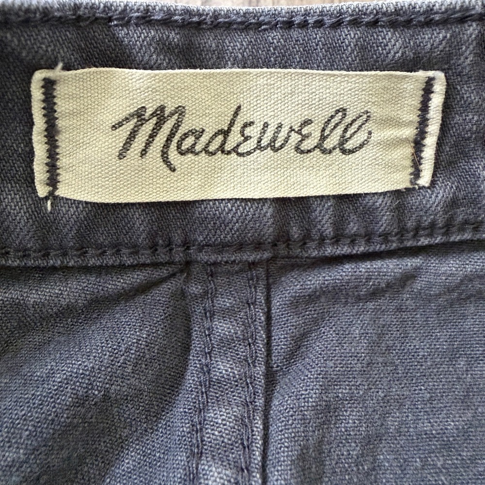 Madewell Emmett Wide Leg Crop Pants Women's Size 28 Gray High Rise Casual - Picture 4 of 10